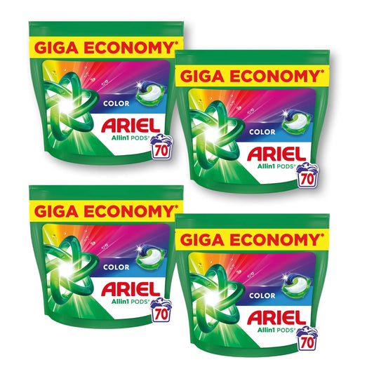 Ariel wasmiddel pods – Color All-in-1 | 280 wasbeurten | €0,23 per wasje